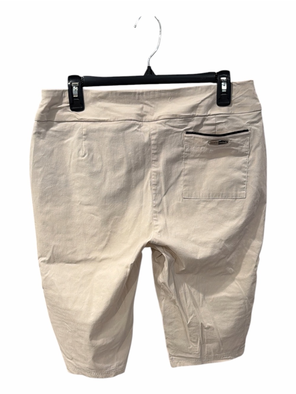 Jamie Sadock Skinnylicious Knee Capri Golf Pants Size 12 Beige Pull-On - Picture 3 of 6